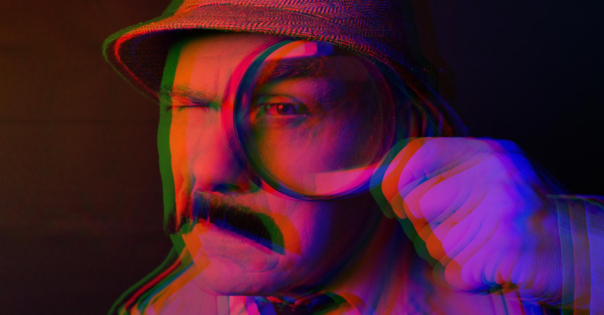 Detective met vergrootglas: een spanningsboog in je presentatie